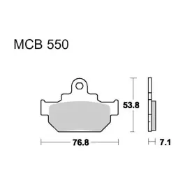 Plaquettes de frein avant / arrière TRW Standar (MCB550) Suzuki / Maico Legkelendőbb
