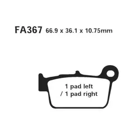 Plaquettes de frein arrière EBC Sintered MX-S (MXS367) Yamaha / Suzuki / Kawasaki / Aprilia / Sherco ... Korlátozott ajánlat
