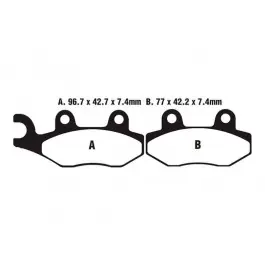 Plaquettes de frein avant / arrière EBC Sintered MX-S (MXS135) Yamaha / Suzuki / Kawasaki / Derbi / Husqvarna ... Biztonságos fizetés