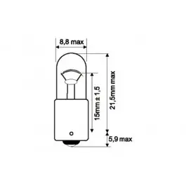 Utolsó esély Ampoule JMP 6V4W BA9S (x10)