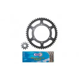 Vedd meg online Kit chaîne Afam 12/53 sans joint 420 Derbi Senda Sm Drd / Racing / Evo / Gpr