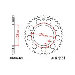 Couronne JT 65/420 Acier Yamaha / Aprilia / Peugeot / Derbi / Rieju ... Végkiárusítás