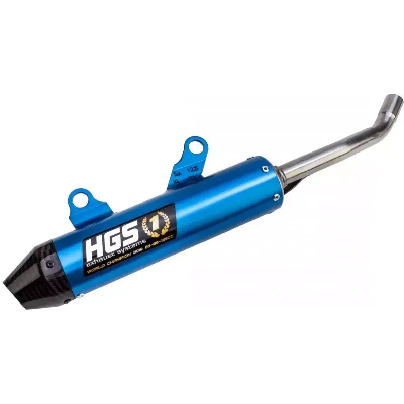 Biztonságos fizetés silencieux HGS 125 YZ 05-24 alu bleu embout carbon