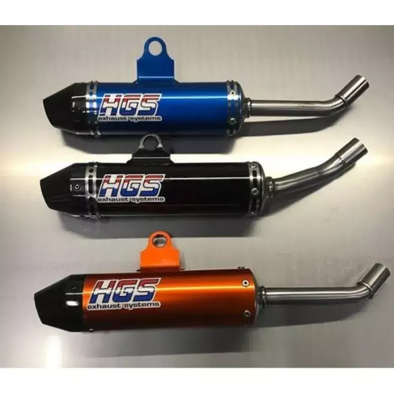 silencieux HGS alu/embout carbone 125 SX 19-22, 125 TC 19-22, 125 MC 2021-2022 bleu Legjobb ár
