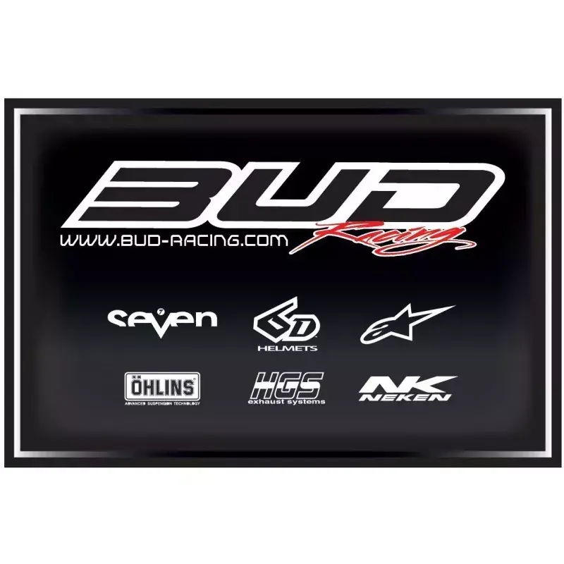 tapis de sol BUD RACING WORK noir gris 80X53cm Végkiárusítás