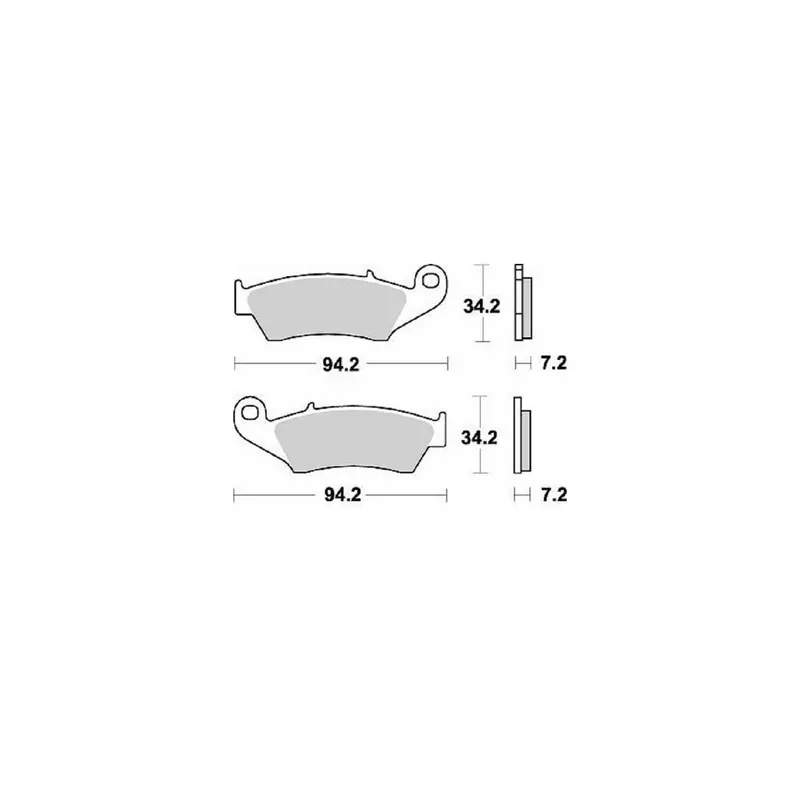 PLAQUETTES DE FREIN AVANT NITRO MOTO-MASTER HONDA CR 125 250 1995-2007 Vedd meg online