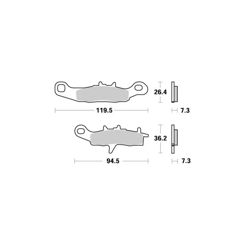 Korlátozott ajánlat PLAQUETTES DE FREIN AVANT MOTO MASTER NITRO KAWASAKI KX 85 2001-2024