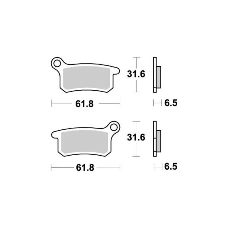 PLAQUETTES DE FREIN AVANT MOTO MASTER NITRO KTM SX 85 2004-2011 Azonnal elérhető