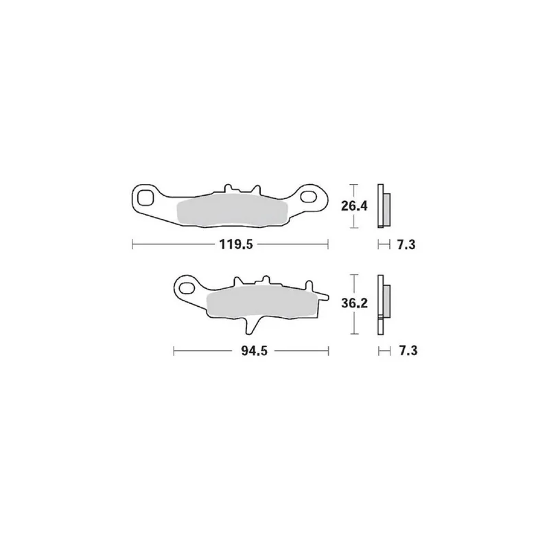 PLAQUETTES DE FREIN AVANT MOTO MASTER NITRO SUZUKI RM 85 2005-2024 Szezonális akció