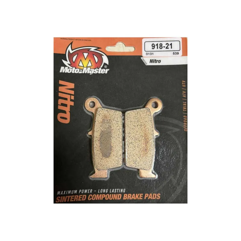 PLAQUETTES DE FREIN ARRIERE MOTO MASTER NITRO SUZUKI RM 125 250 1996-2010 Prémium