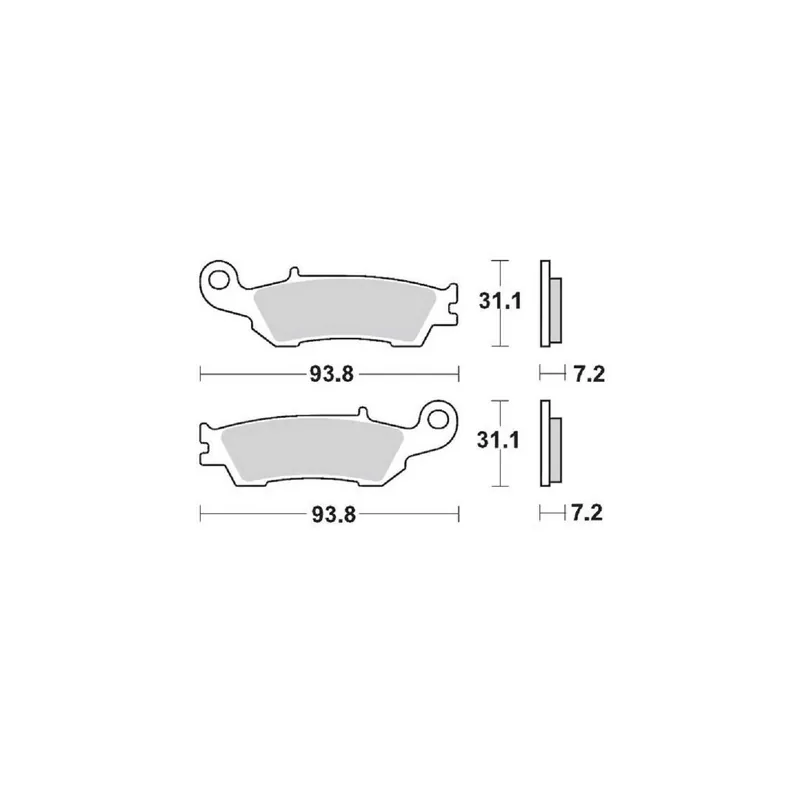 PLAQUETTES DE FREIN AVANT MOTO MASTER NITRO YAMAHA YZF 250 2007-2020 Vedd meg most
