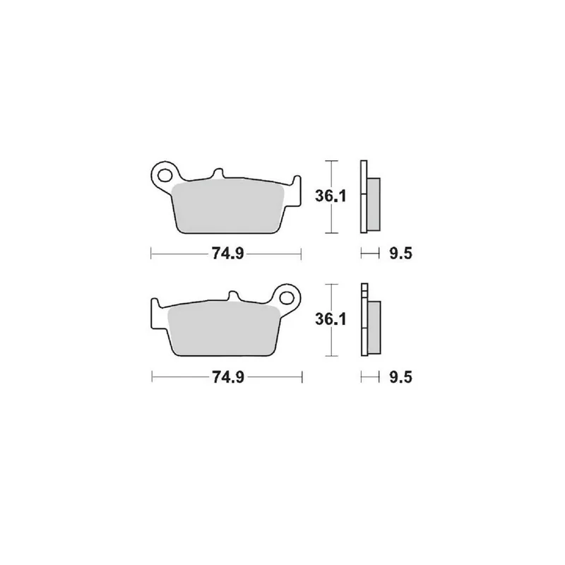 PLAQUETTES DE FREINS ARRIERE MOTO MASTER NITRO YAMAHA WRF 250 2001-2002 Újdonság