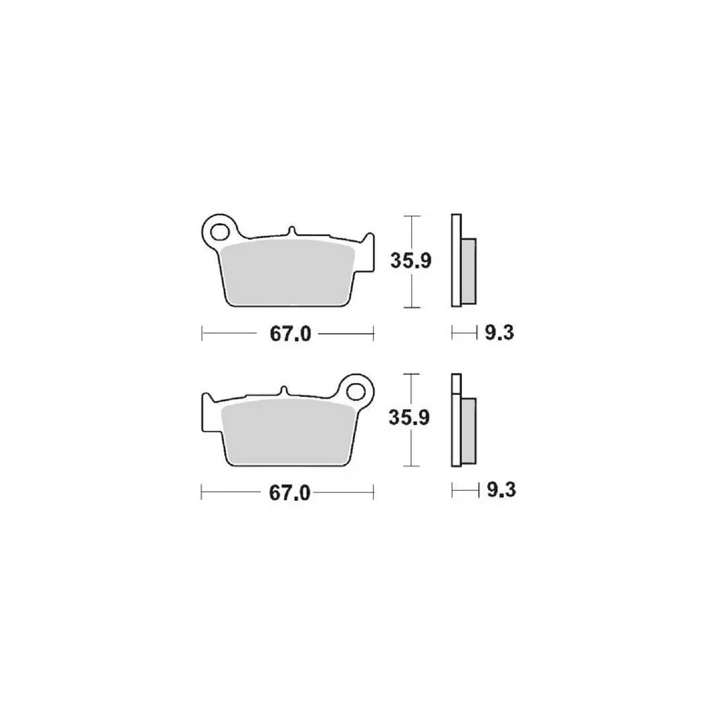 PLAQUETTES DE FREINS ARRIERE MOTO MASTER NITRO YAMAHA WRF 250 2003-2024 Biztonságos fizetés