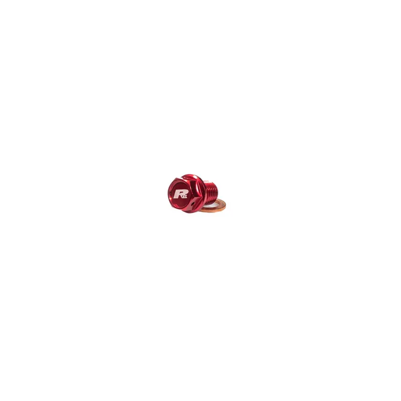 Olcsóbb BOUCHON VIDANGE M8X20mm ALU AIMANTÉ ROUGE RFX HONDA CRF 250 450 2010-2018 SUZUKI RMZ 450 2008-2019