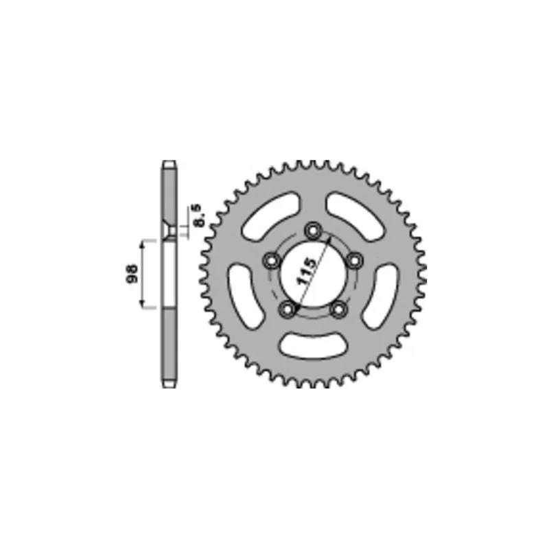 Ajánlat COURONNE PBR ALU STANDARD KTM 65 SX - 420 - 50 DENTS