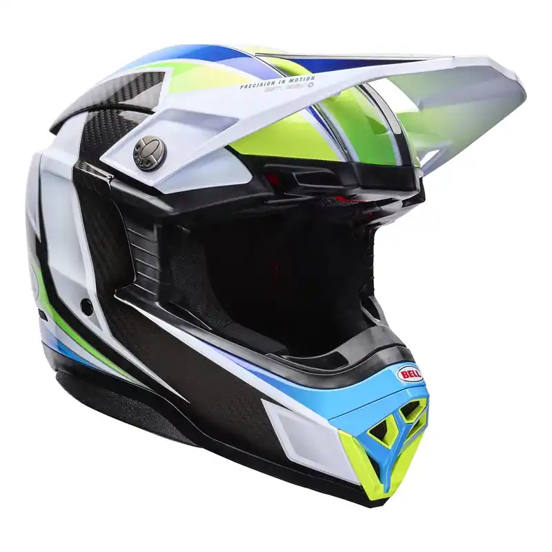 Gyors kiszállítás Casque Moto10 Spherical Bleu Blanc BELL
