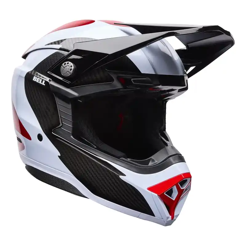 Casque Moto10 Spherical Rouge Noir BELL Újdonság