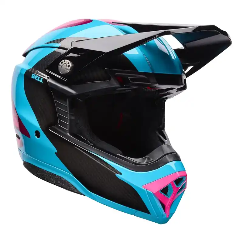 Casque Moto10 Spherical Turquoise Rose BELL Árengedmény