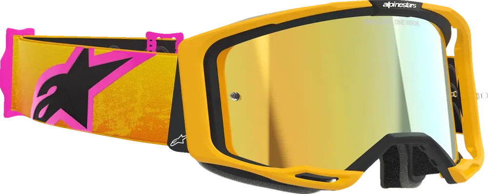 Masque Supertech Vision 8 Jaune Rose ALPINESTARS Olcsóbb