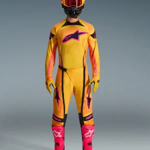 Tenue Cross Complète Techstars Nomur Jaune-Rose ALPINESTARS Kiárusítás