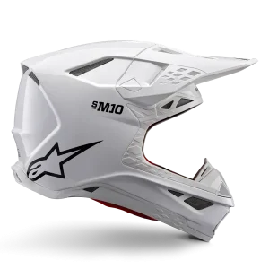Casque Supertech M10 Solide Blanc ALPINESTARS Prémium
