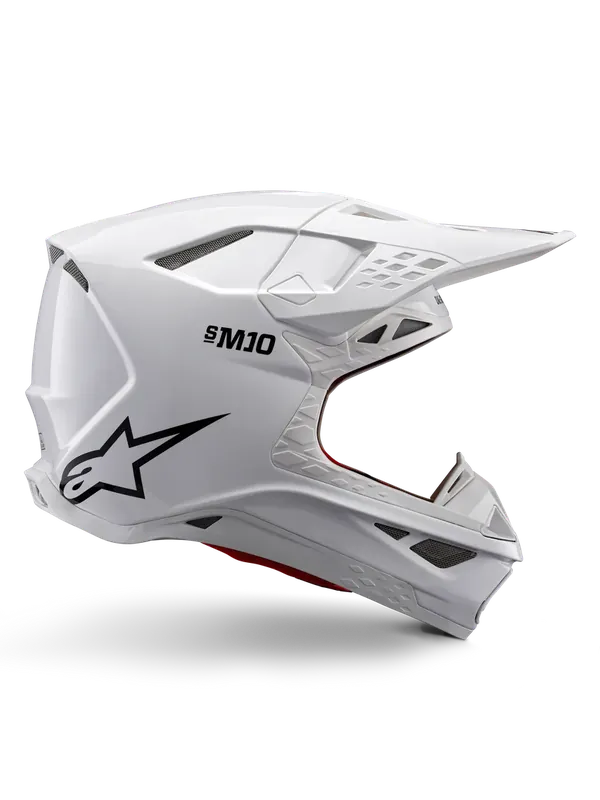 Casque Supertech M10 Solide Blanc ALPINESTARS Prémium