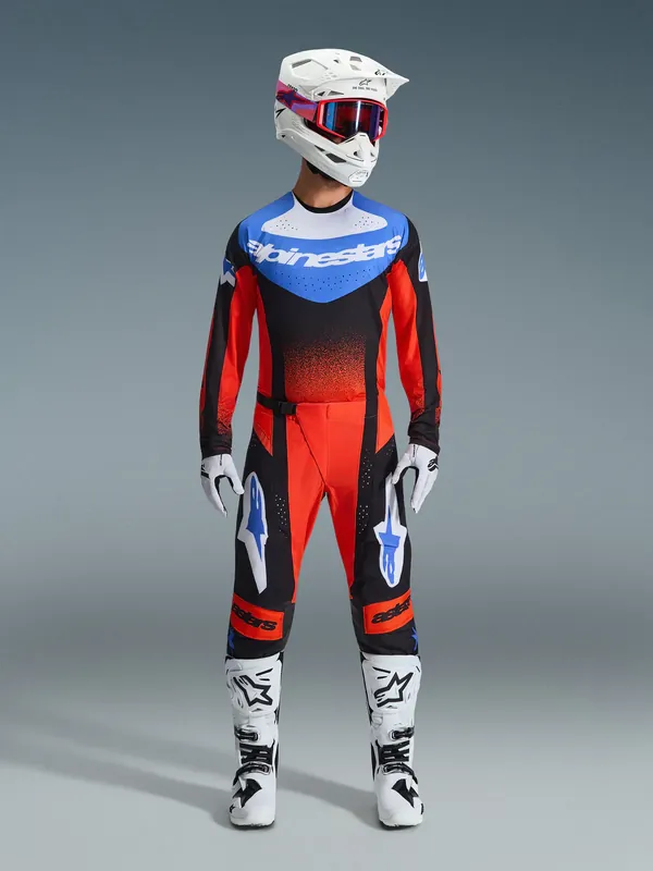 Kiárusítás Tenue Cross Complete Techstar Knif Orange Noir ALPINESTARS
