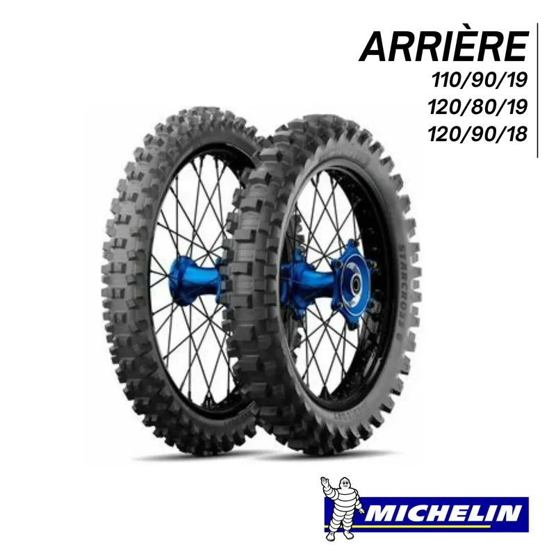 Biztonságos vásárlás Pneu Arrière Cross STARCROSS 6 MEDIUM SOFT MICHELIN