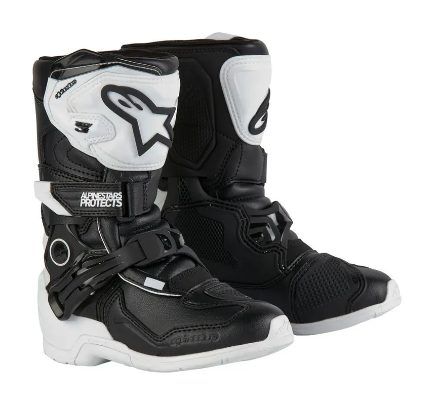 Kedvezményes ár Bottes Enfant Tech3S Blanc/Noir ALPINESTARS