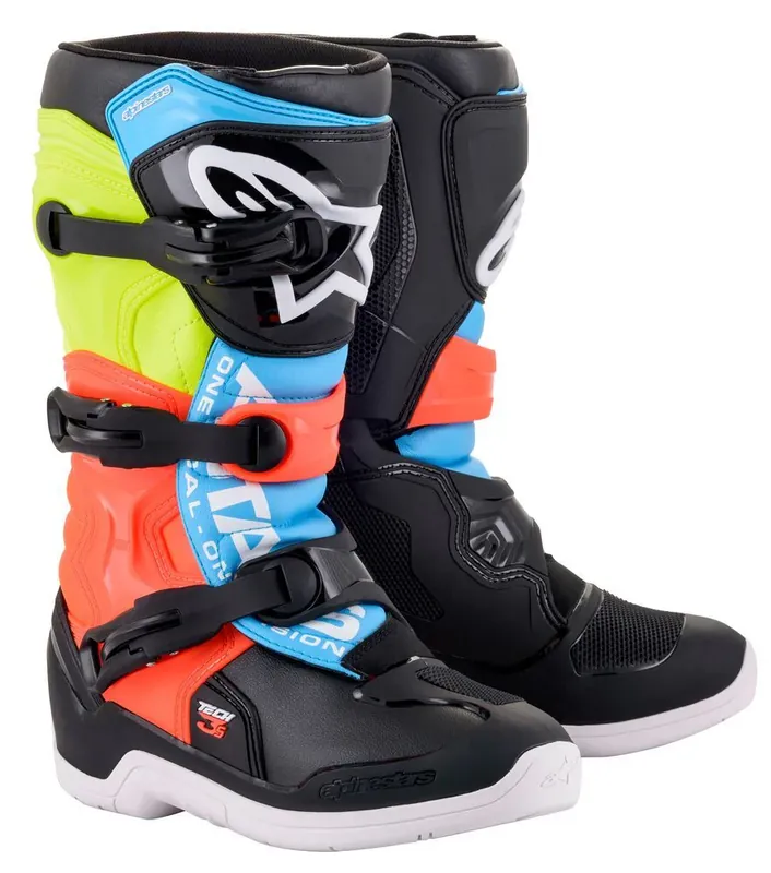 Bottes Enfant Tech3S Noir/Bleu/Rouge/Jaune ALPINESTARS Korlátozott ajánlat