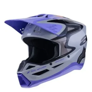 Árcsökkenés Casque Enfant S-M3 Jettson Gris/Violet ALPINESTARS