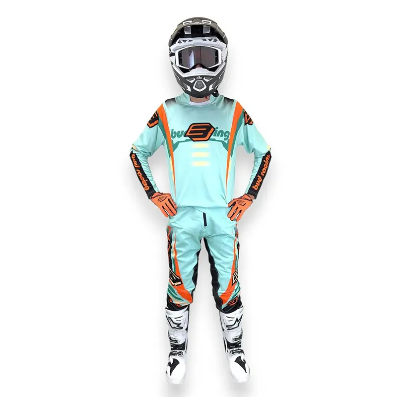 Tenue Complète Enfant Bud Champion‘s Bleu Pastel/Pêche BUD RACING Biztonságos vásárlás