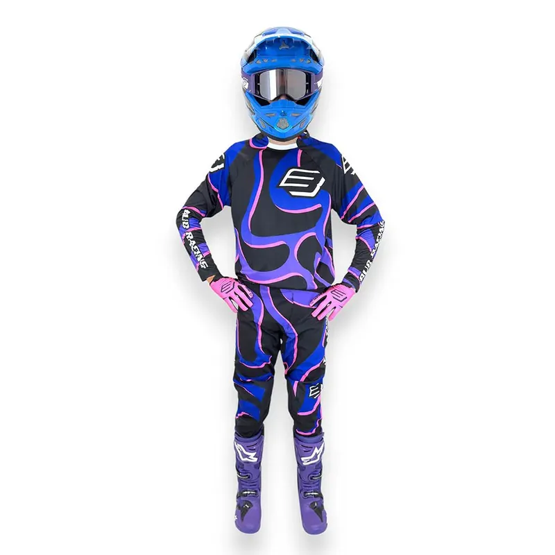 Rendeld meg most Tenue Complète Enfant Bud Lava Noir/Bleu/Rose BUD RACING