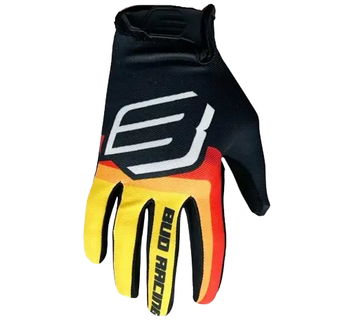 Olcsó Gants Enfant SX Lite 95 Noir/Rouge/Jaune BUD RACING