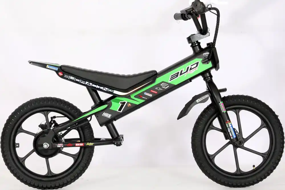 Gyors szállítás Draisienne Electrique 16‘‘ Vert BUD RACING