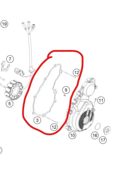 Alacsony ár Joint Carter Allumage KTM
