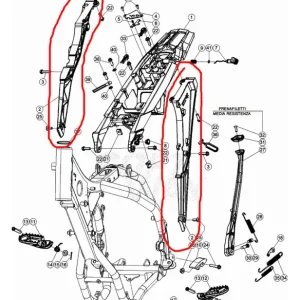 Fixation Inférieure Boucle Arrière Beta RR / Xtrainer 2020–2026 (Gauche + Droite) – Réf 037.32.060.00.59 Szezonális akció
