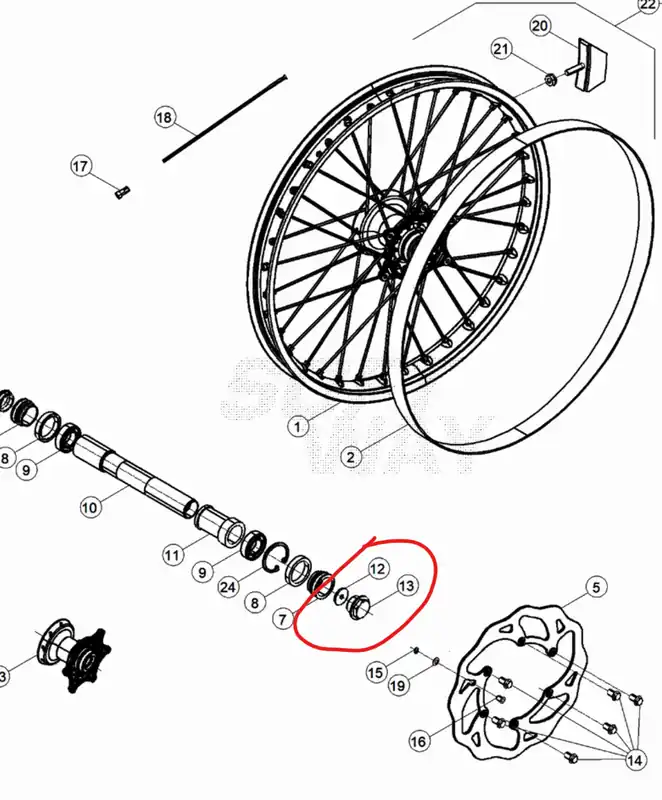 Expressz kézbesítés Ecrou d’Axe de Roue Avant Beta RR 2T / 4T & Xtrainer 2011–2026 – OEM Ref 020.41.006.00.00