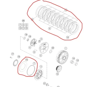 Kit embrayage complet KTM OEM 250/300 2 Temps 2016 à 2027 – 54832011110 Kihagyhatatlan ajánlat
