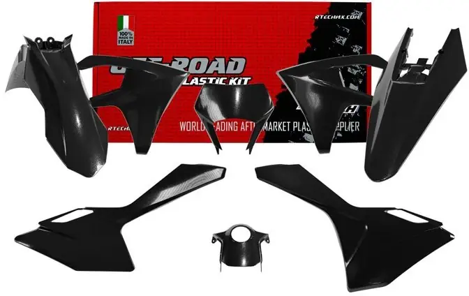 Gyors szállítás Kit plastique RTECH noir GasGas Enduro 2024 à 2027 – plastiques EC EC-F