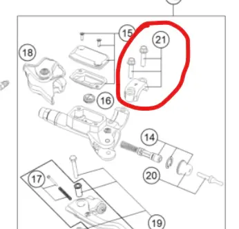 Azonnal elérhető Demi cocotte Brembo origine KTM Husqvarna GasGas Sherco Triumph – réf. 54802005100