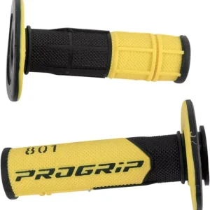 Outlet Poignées Offroad Double Density 801 Closed End Noir / Jaune PRO GRIP PA080100NEGI