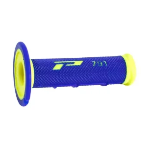 Poignées Offroad Double Density 791 Closed End Jaune Fluo / Bleu PRO GRIP PA079100GIBL Végkiárusítás