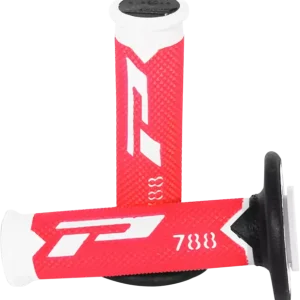 Bestseller Poignées Offroad Triple Density 788 Closed End Blanc / Noir / Rouge PRO GRIP PA078800WRN
