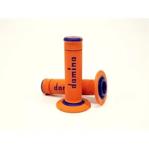 Poignées MotoCross Enduro Domino Dual Compound Orange Blue Biztonságos vásárlás