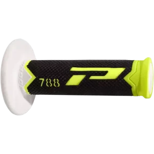 Poignées Offroad Triple Density 788 Closed End Jaune Fluo / Noir / Blanc PRO GRIP PA078800GFNW Korlátozott ajánlat