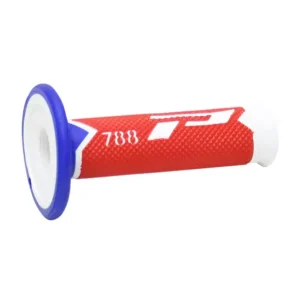 Poignées Offroad Triple Density 788 Bout fermé Blanc / Rouge / Bleu PRO GRIP PA078800WRB Vedd meg online