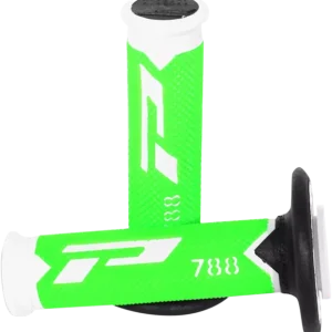 Poignées Offroad Triple Densité 788 Bout fermé Blanc / Noir / Vert Fluo PRO GRIP PA078800WVFN Szezonális akció