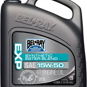 BEL-RAY Exp Semi-Synthetic Ester Blend 4-Stroke Huile Moteur 15W-50 4 Liter 99130-B4LW Azonnali szállítás
