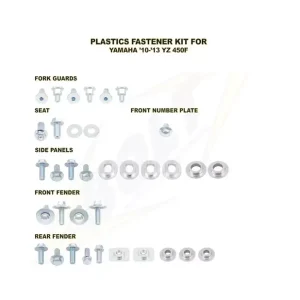Kit de fixation en plastique pour garde-boue, fourche et cache-boulons YZF450 (10-13) YAM-1010004G Olcsóbb